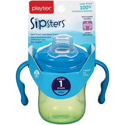 Playtex Stage 1 Sipsters Spill-Proof Soft Spout Training Cup
