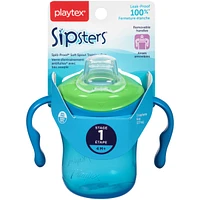 Playtex Baby Sipsters Tasse d'entraînement à bec souple avec poignées amovibles