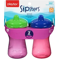 Playtex Sipsters Spill-Proof Spout Sippy Cups, Stage 2