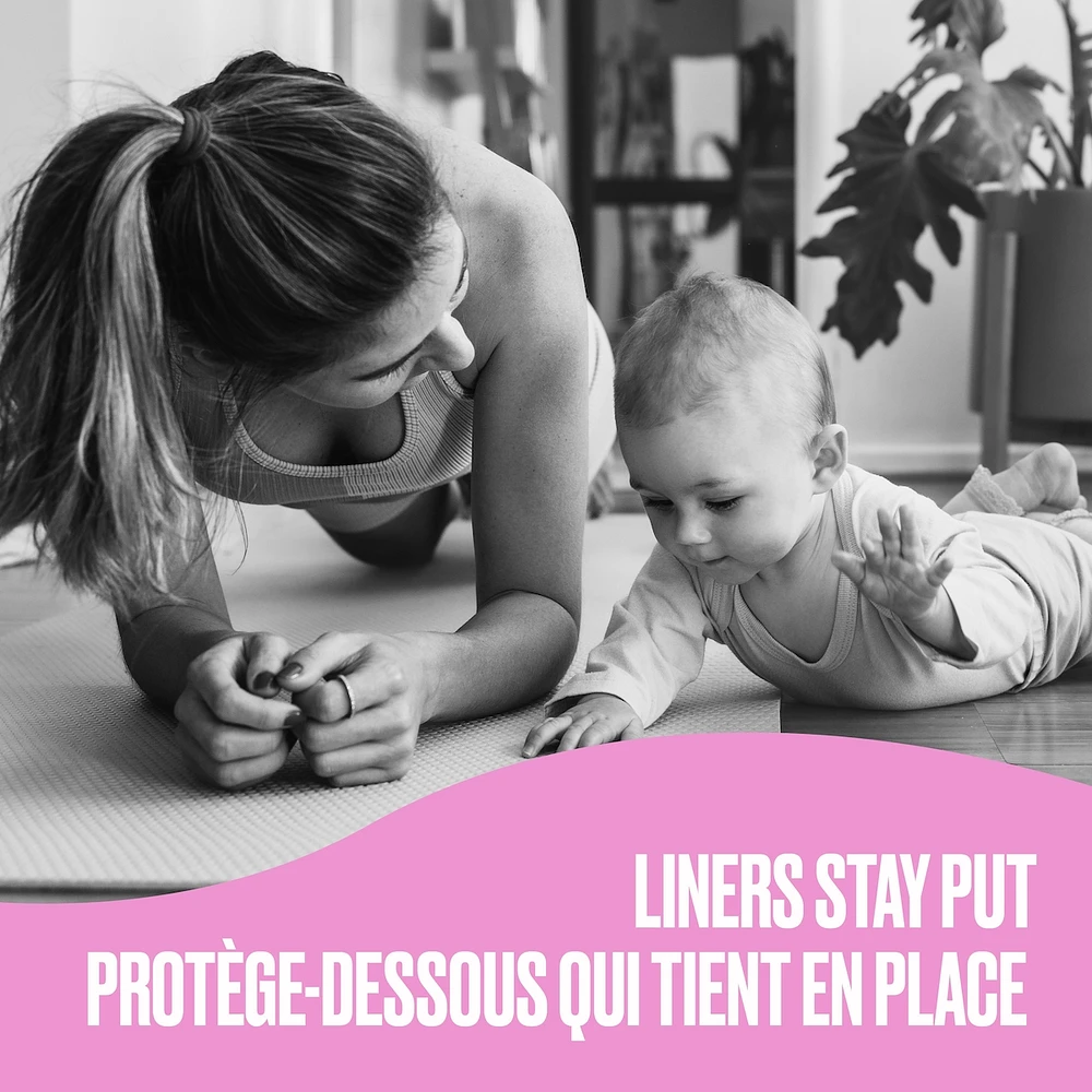 Protège-dessous galbés Carefree Acti-Fresh Body Shape longs