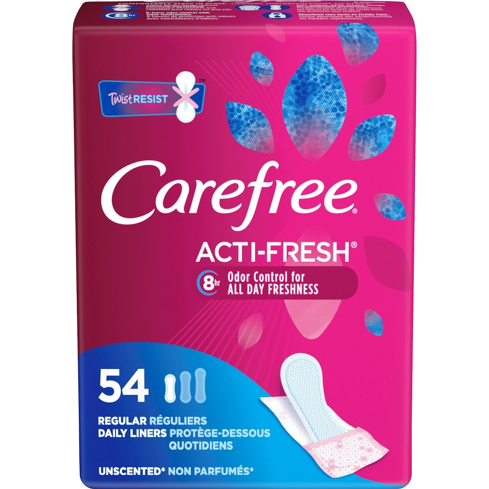 Acti-Fresh Body Shape Panty Liners Regular To Go Pack of 54 Liners