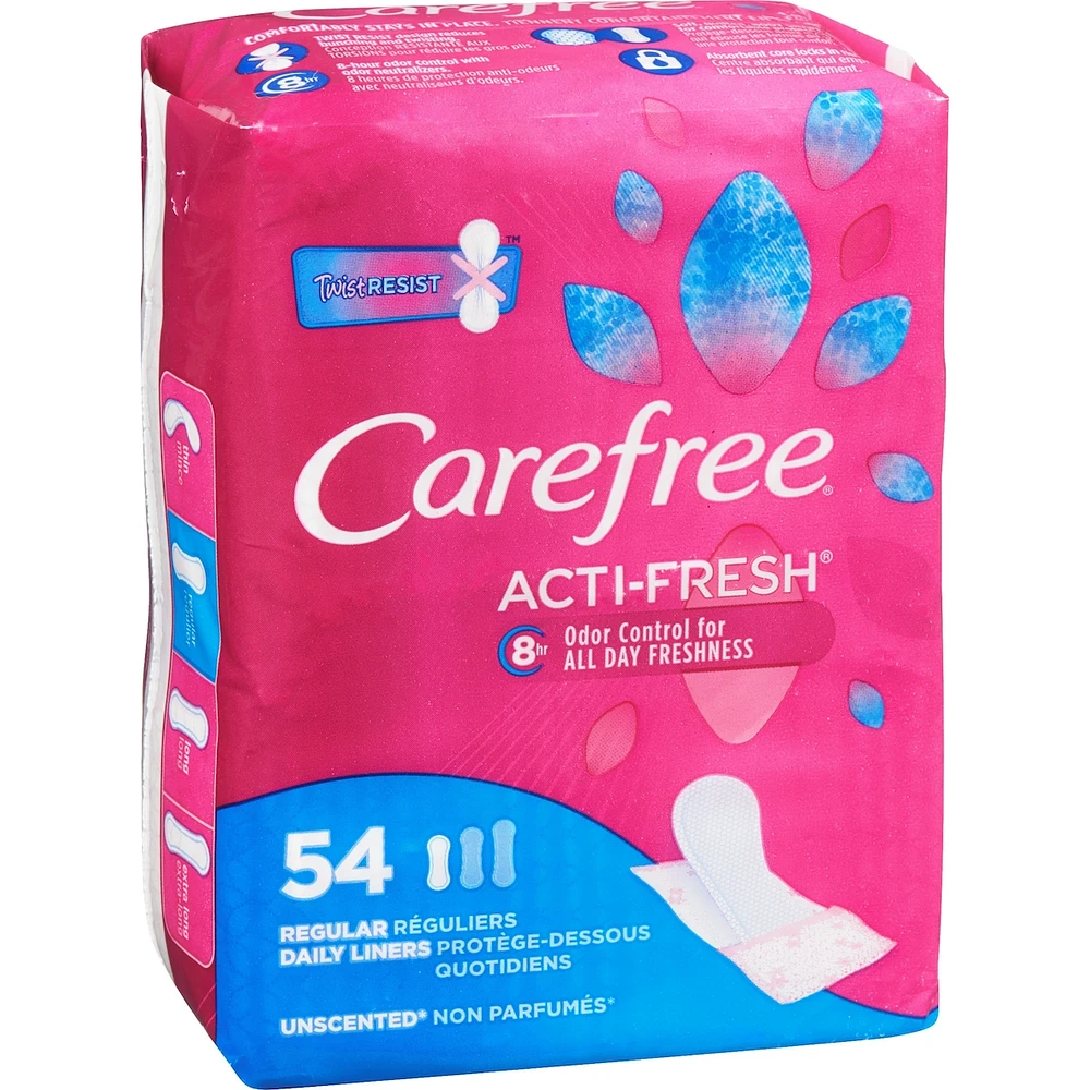 Acti-Fresh Body Shape Panty Liners Regular To Go Pack of 54 Liners