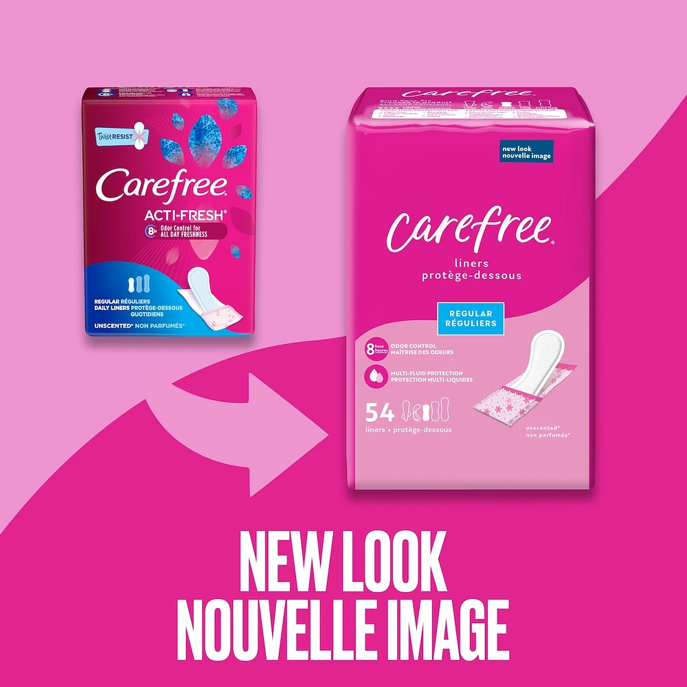 Acti-Fresh Body Shape Panty Liners Regular To Go Pack of 54 Liners