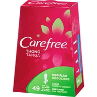 Thong Panty Liners Thin To Go Pack of 49 Liners
