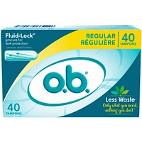 o.b. Original Non-Applicator Tampons Regular Absorbancy