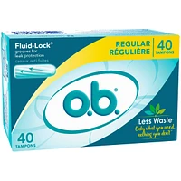 o.b. Original Non-Applicator Tampons Regular Absorbancy