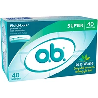 o.b. Original Non-Applicator Tampons Super Absorbancy