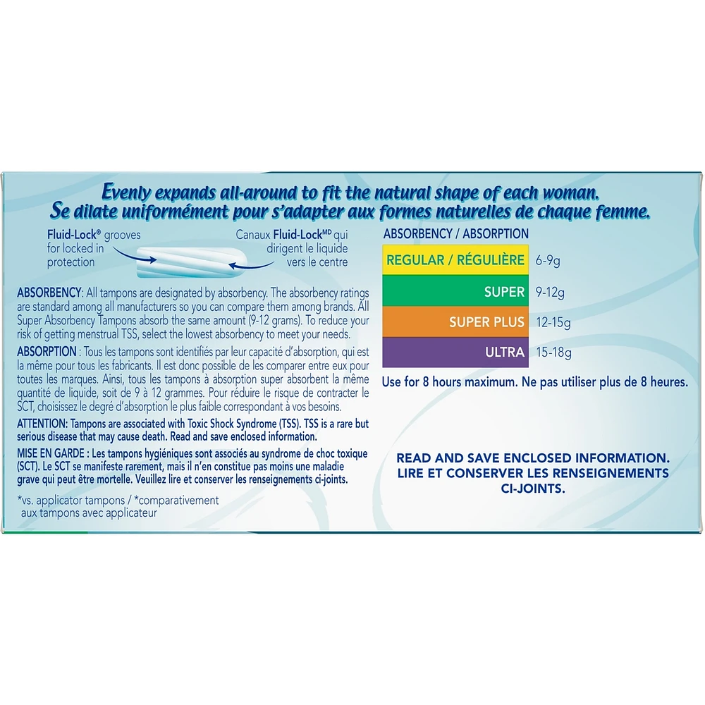 o.b. Original Non-Applicator Tampons Super Absorbancy