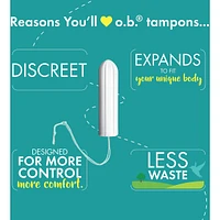o.b. Original Non-Applicator Tampons Multipack Regular Super & Super Plus