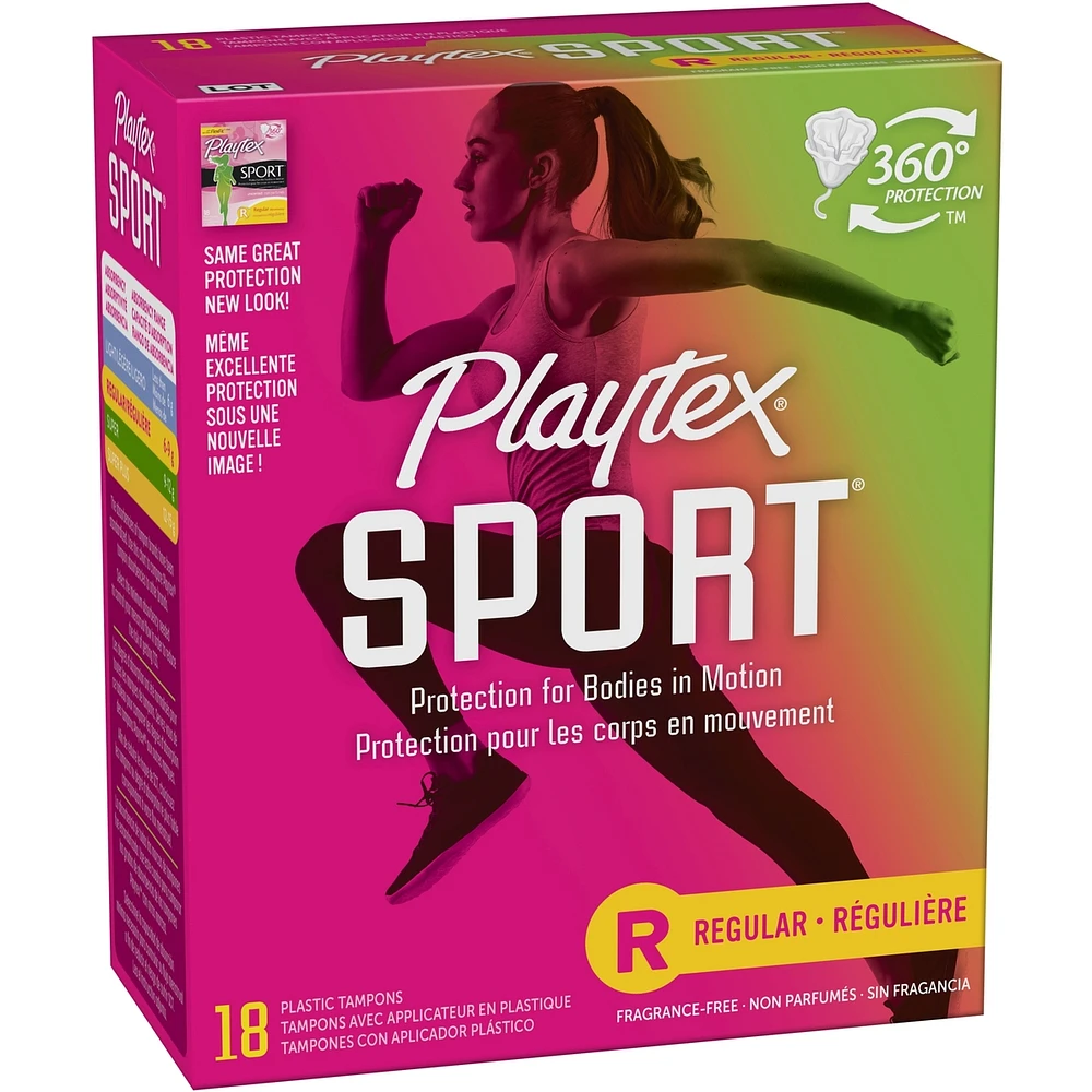 Playtex Sport Unscented Athletic Tampons Regular