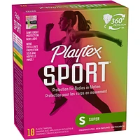 Playtex Sport Unscented Athletic Tampons Super