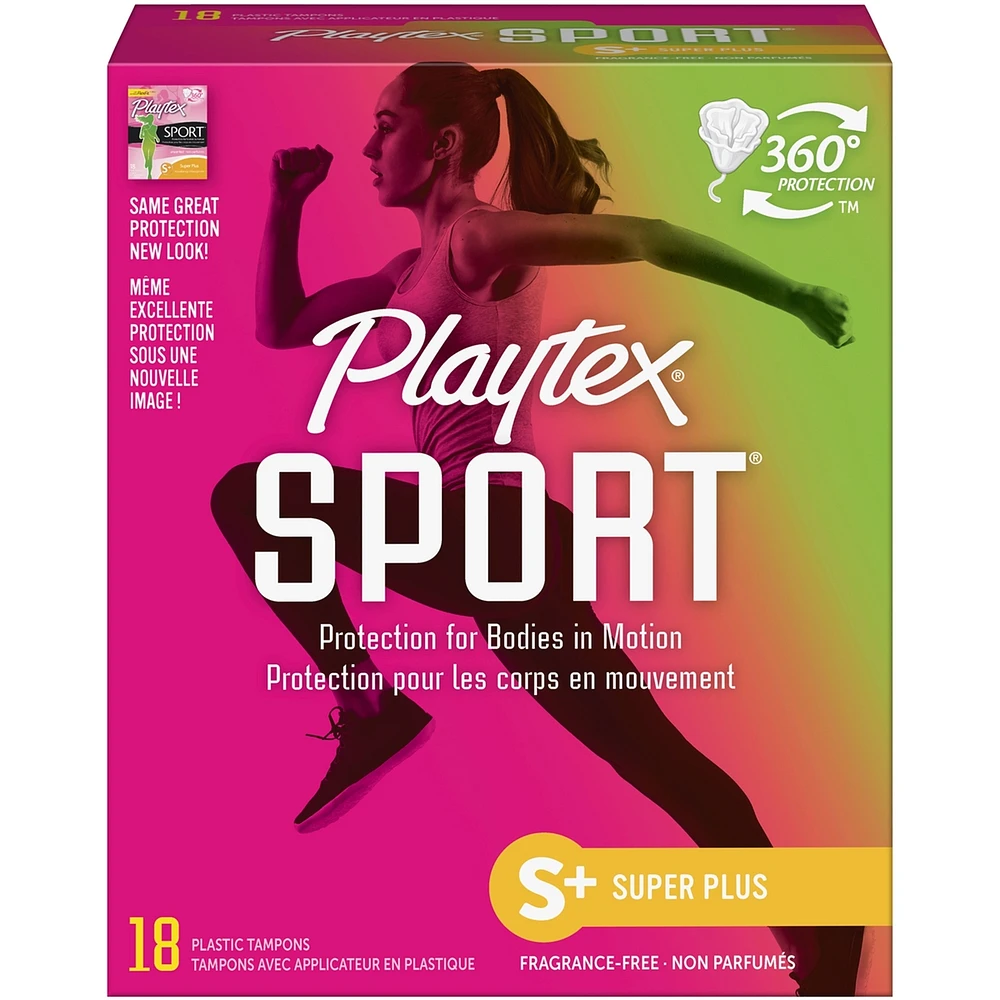 Playtex Sport Unscented Athletic Tampons Super Plus