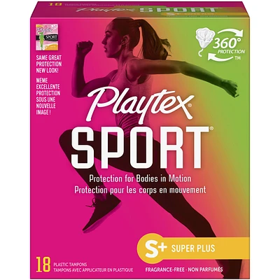 Playtex Sport Unscented Athletic Tampons Super Plus