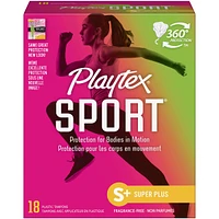 Playtex Sport Unscented Athletic Tampons Super Plus