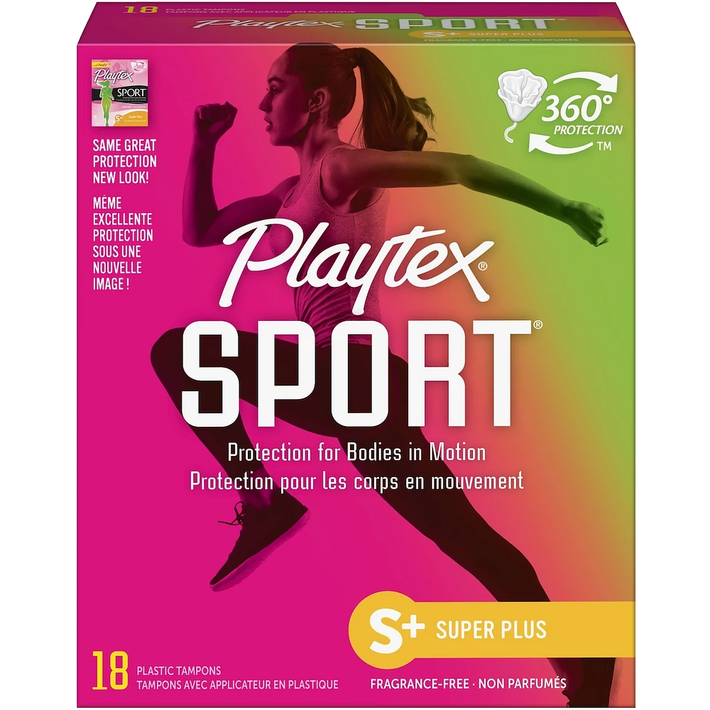 Playtex Sport Unscented Athletic Tampons Super Plus