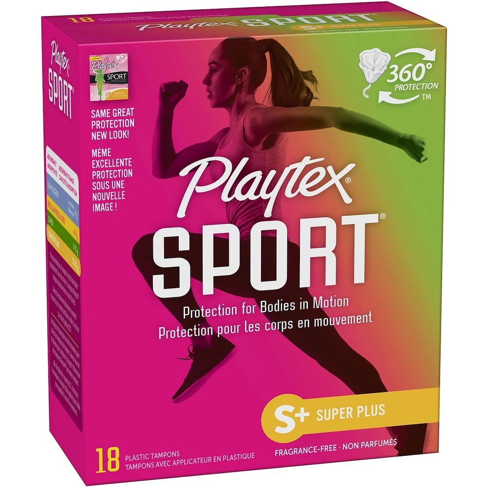 Playtex Sport Unscented Athletic Tampons Super Plus
