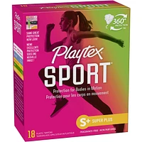 Playtex Sport Unscented Athletic Tampons Super Plus