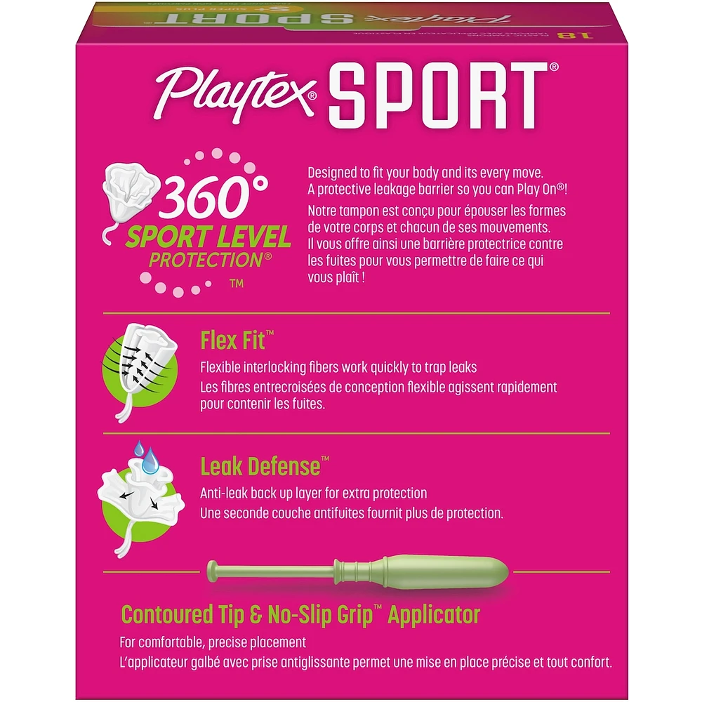 Playtex Sport Unscented Athletic Tampons Super Plus