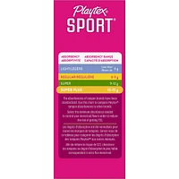 Playtex Sport Unscented Athletic Tampons Super Plus