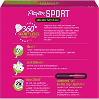 Playtex Sport Tampons with Odor Shield, Unscented Multipack Regular & Super