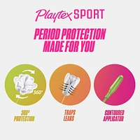 Playtex Sport Odor Shield Unscented Tampons Regular