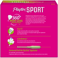 Playtex Sport Tampons, Unscented, Regular