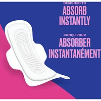 CAREFREE® Ultra Thin Pads, Regular Pads With Wings, 28ct