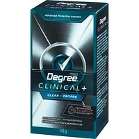 Degree Men Antiperspirant Stick for sweat control Clinical+ Clean antibacterial odour protection 48 g
