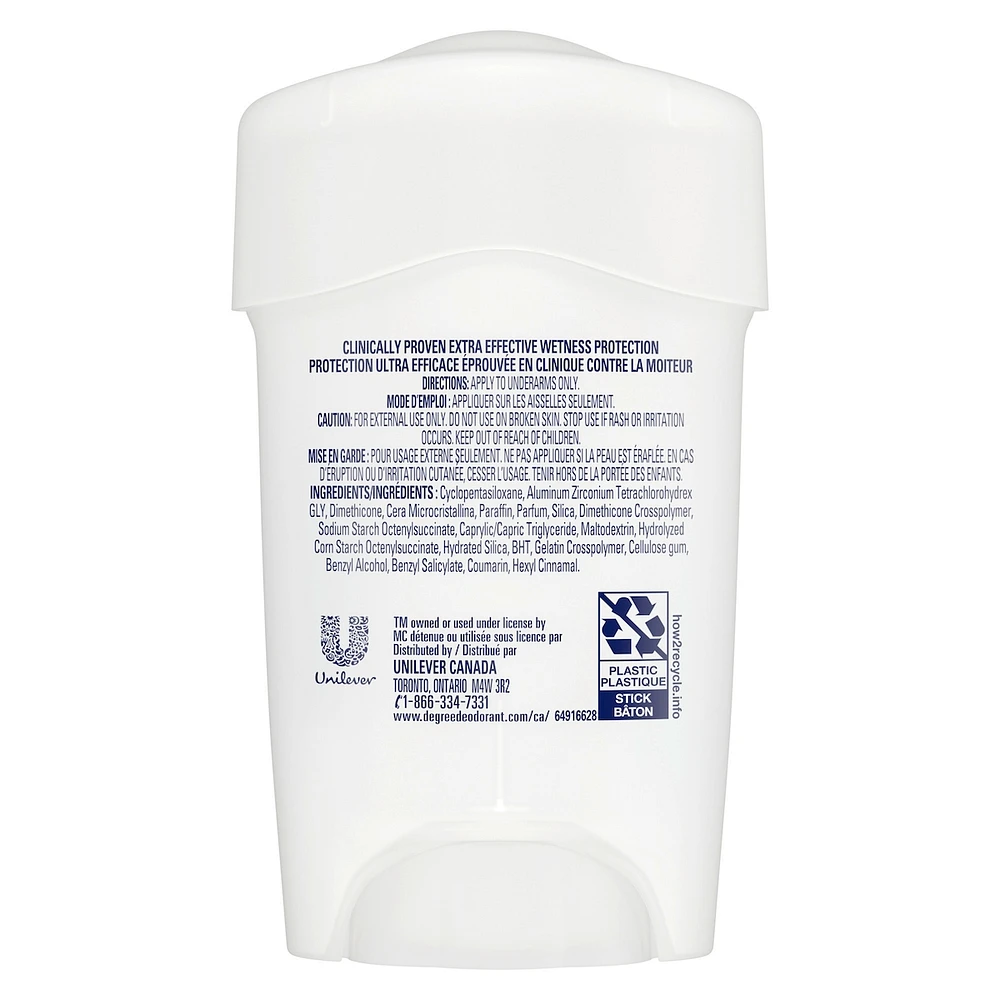 Antisudorifique Degree for Women DFW Clinical Fraicheur Matin protection antibactérienne contre les odeurs 48 GR