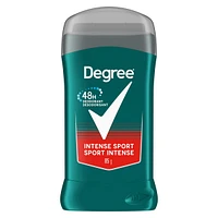 Désodorisant en bâton pour hommes Degree Men  Intense Sport pour 48 h de protection contre les odeurs et une fraîcheur longue durée 85 g