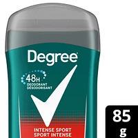 Désodorisant en bâton pour hommes Degree Men  Intense Sport pour 48 h de protection contre les odeurs et une fraîcheur longue durée 85 g