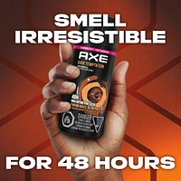 AXE  Dual Action Deodorant Body Spray for Long Lasting Odour Protection Dark Temptation Dark Chocolate Men's Deodorant 48 hours Fresh formulated without Aluminum 113 GR