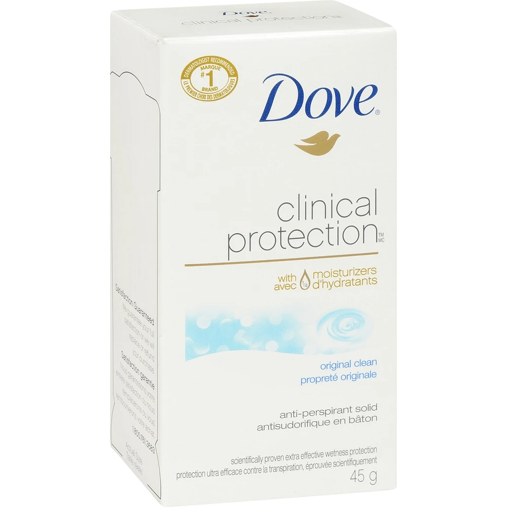 Antisudorifique Dove Peau renouvelée protection antibactérienne contre les odeurs 45 GR