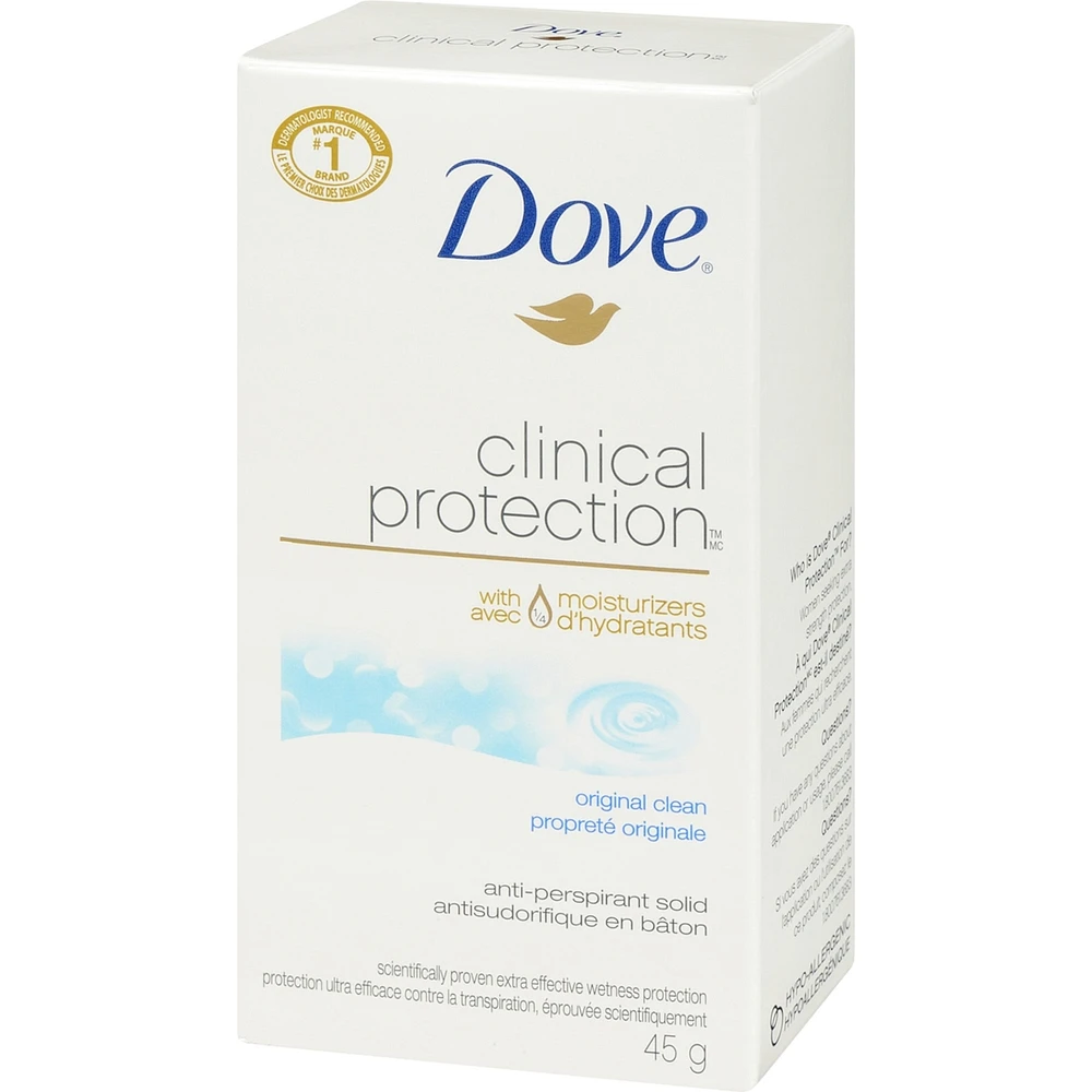 Antisudorifique Dove Peau renouvelée protection antibactérienne contre les odeurs 45 GR