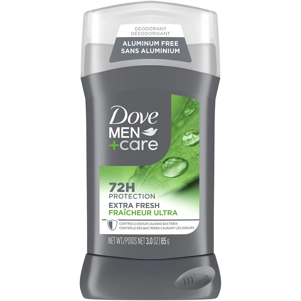 Désodorisant en Bâton formulé sans aluminium pour 72 h de protection Dove Men+Care Extra Fresh avec vitamine E et hydratant triple action