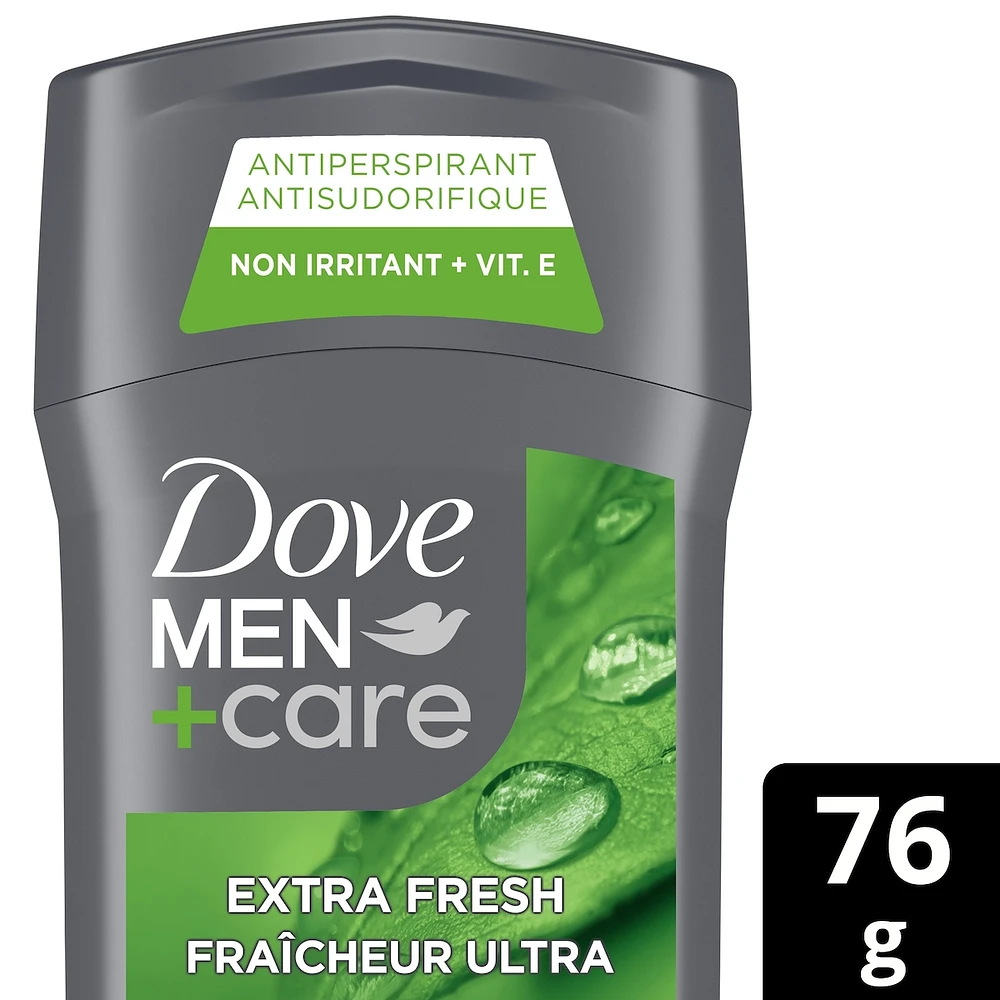 Dove Men+Care Antiperspirant Stick for long-lasting sweat protection and fresh smell Extra Fresh antibacterial odour protection 76 g