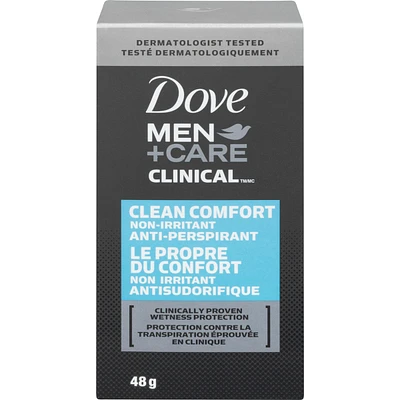 Dove Men+Care Clinical Protection Antiperspirant for total skin comfort Clean Comfort antibacterial odour protection 48 g