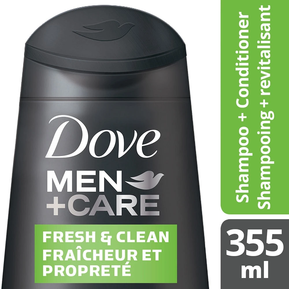 Dove Men+Care 2in1 Shampoo + Conditioner Fresh Clean 355ml