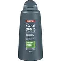 Dove Men+Care Fortifying Shampoo & Conditioner 2in1 for daily use Fresh Clean with caffeine and menthol 750 ml