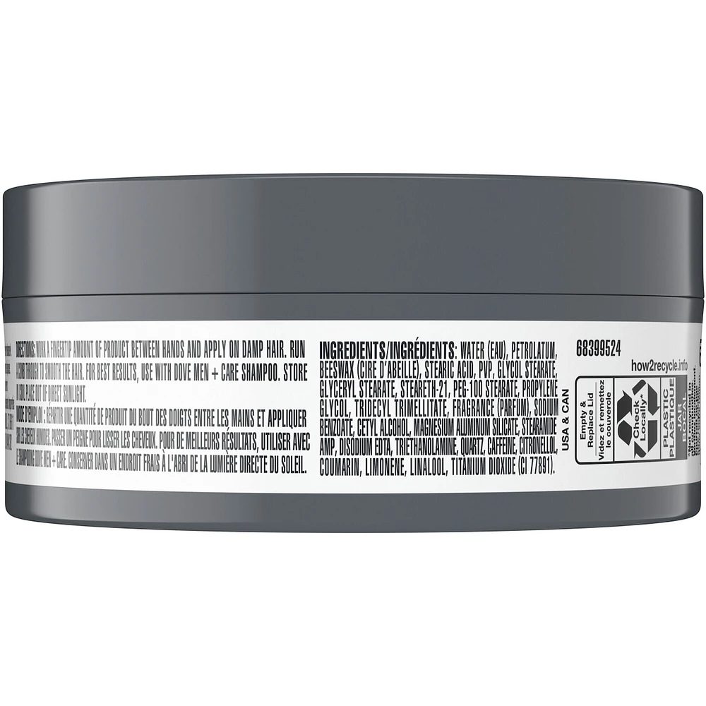 Dove Men+Care  Molding Hair Paste for men's hair styling Medium Hold textured look + matte finish 49 g