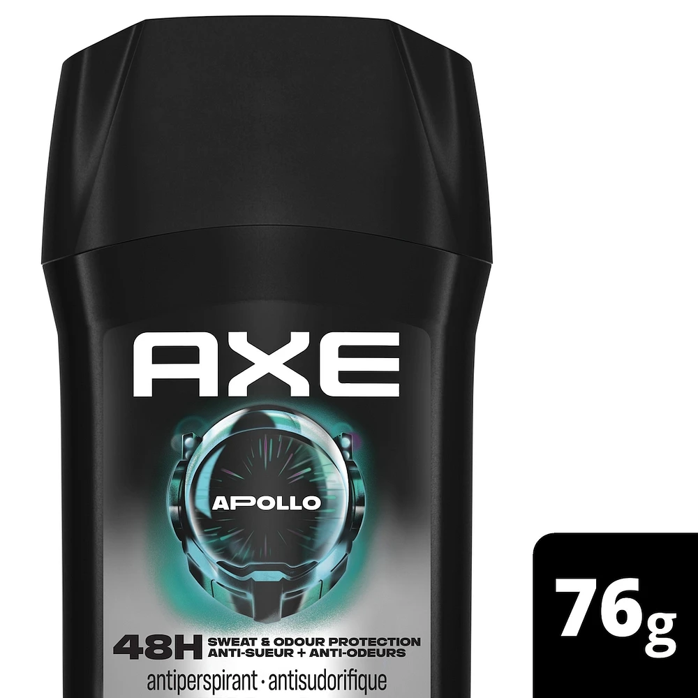 AXE  Antiperspirant Stick for Long Lasting Sweat Protection Apollo Sage & Cedarwood Men's Antiperspirant 48 hours anti-sweat with high definition scent 76 g