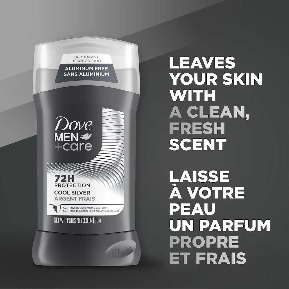 Dove Men+Care Deodorant Stick Cool Silver antibacterial odour protection 85 GR