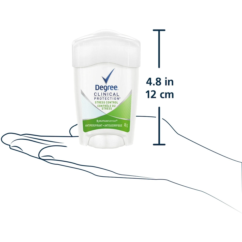 Clinical Protection Antiperspirant Stick for sweat protection Stress Control antibacterial odour protection