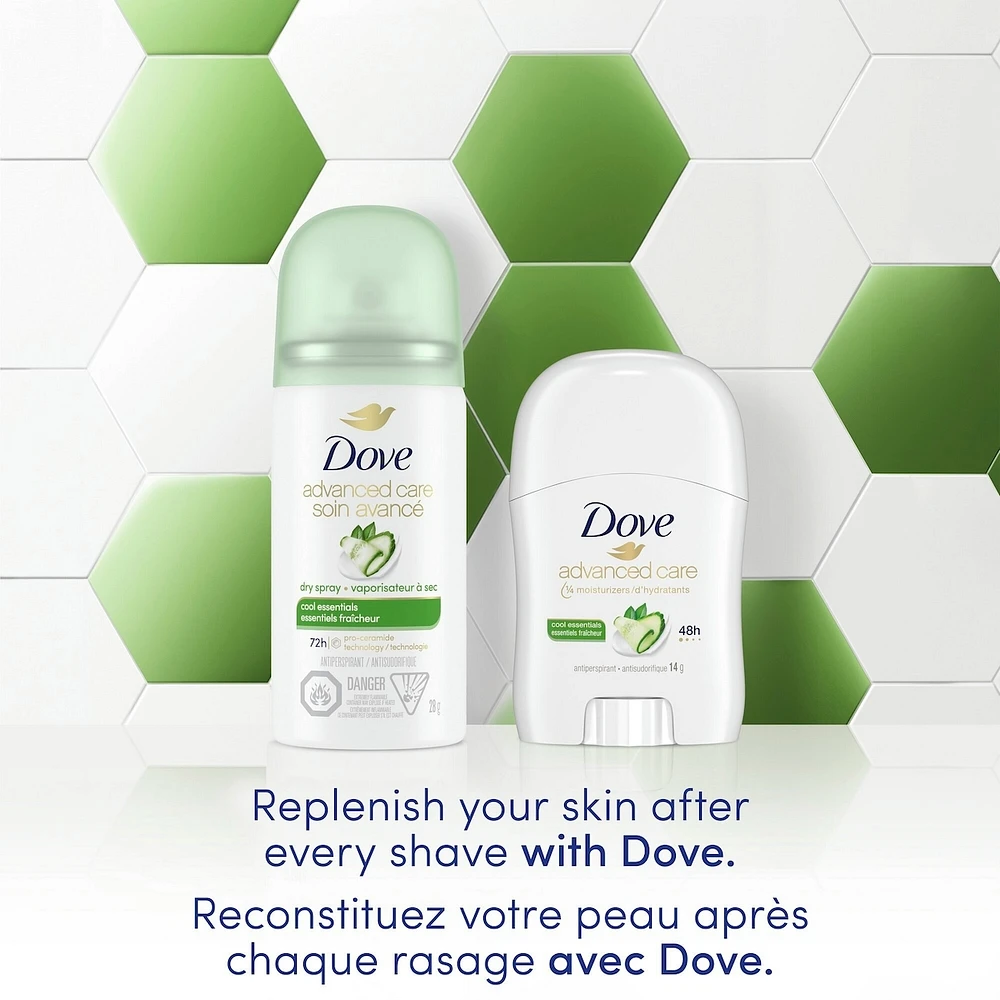 Dove Go Fresh Antiperspirant Stick Cool Essentials antibacterial odour protection 14 GR