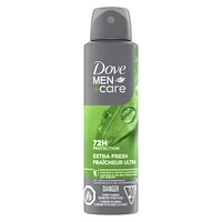 Dove Men+Care Dry Spray Antiperspirant for fighting sweat and odour Extra Fresh antibacterial odour protection 107g
