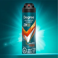 Degree Men Advanced Dry Spray Antiperspirant Deodorant for 72H Sweat and Odour Protection Adventure with MotionSense® Technology 107 g