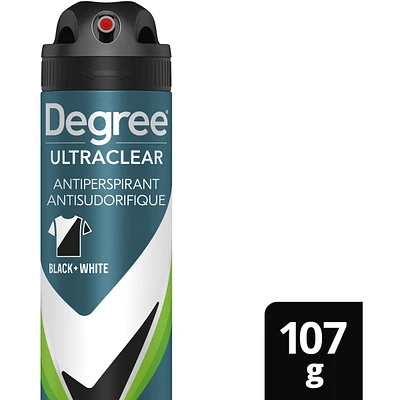 UltraClear Black+White Dry Spray Antiperspirant Deodorant for 72H Sweat & Odour Protection Driftwood Anti Yellow Stains and White Marks
