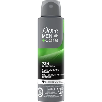 Dove Men+Care Dry Spray Antiperspirant Stain Defense Fresh antibacterial odour protection 107 GR