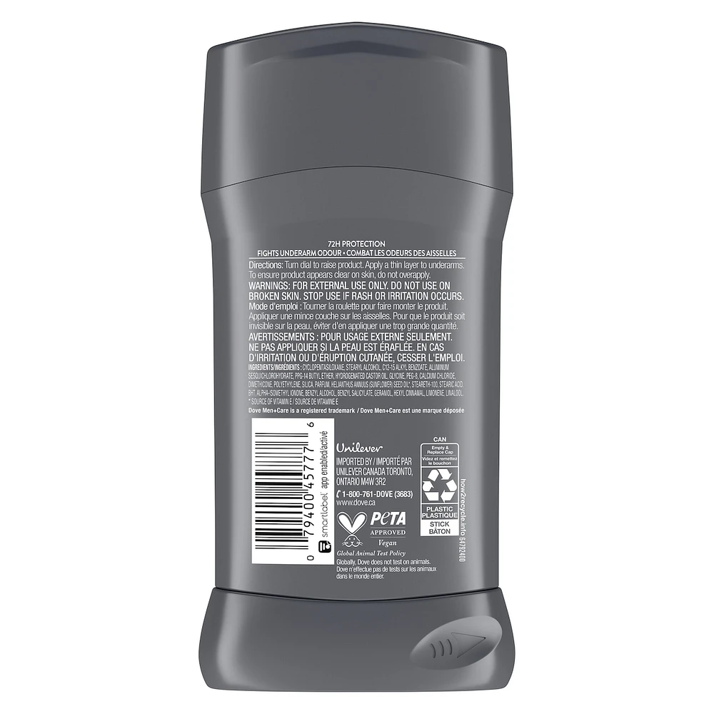 Dove Men+Care Antiperspirant Stick ACTIVE+FRESH antibacterial odour protection 76 GR