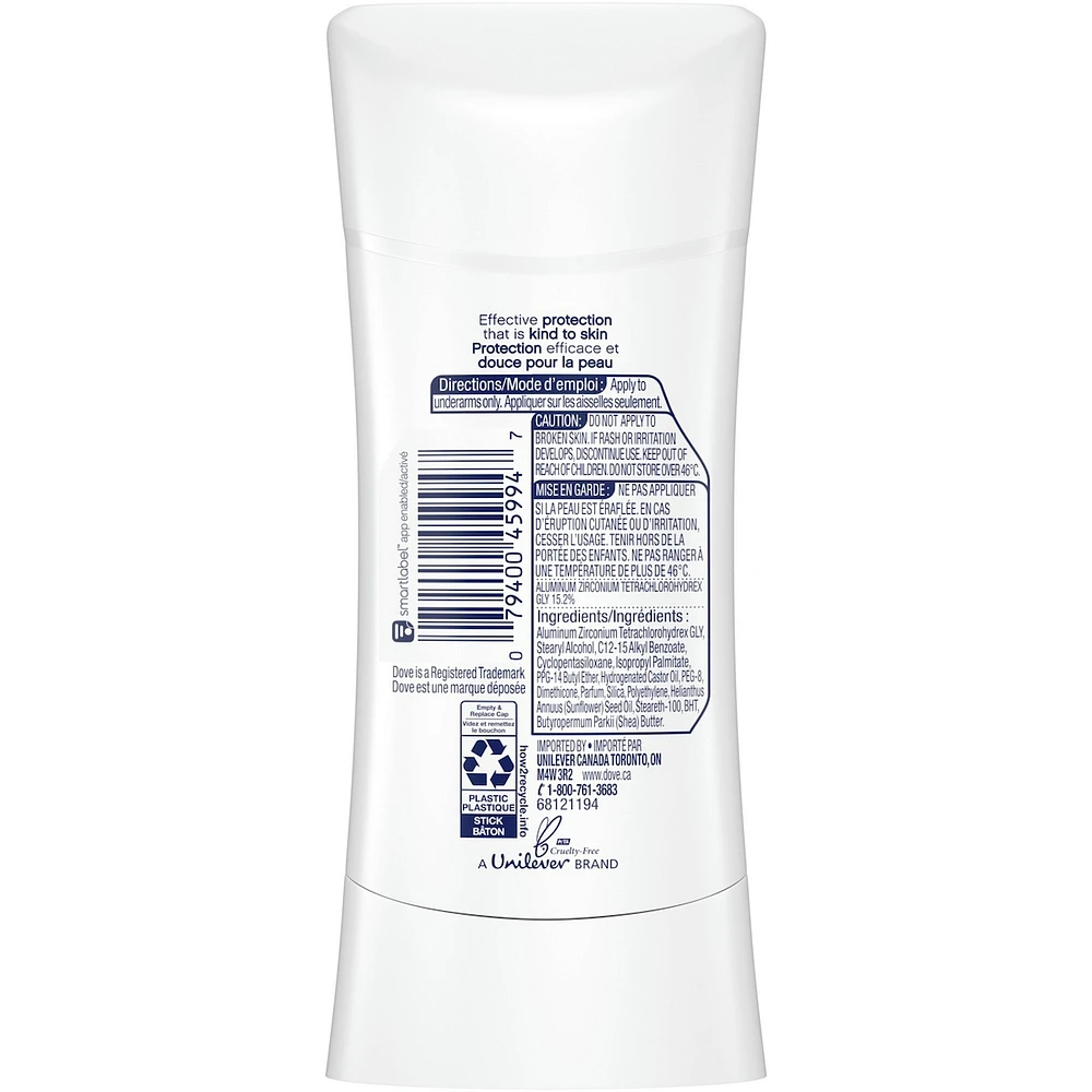 Antisudorifique en bâton pour femmes Beurre de Karité protection 48 h et des aisselles douces et lisses 74 g